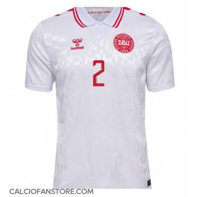 Maglia Calcio Danimarca Joachim Andersen #2 Seconda Divisa Europei 2024 Manica Corta Maglia Calcio Danimarca Joachim Andersen #2 Seconda Divisa Europei 2024 Manica Corta